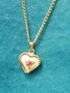 Miniature Heart Pendant Necklace