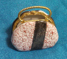 Load image into Gallery viewer, Fun And Funky Porcelain Hinged Purse Box