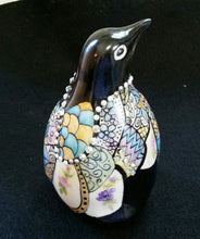 Load image into Gallery viewer, Hand Painted Porcelain Penguin with Swarovski Crys