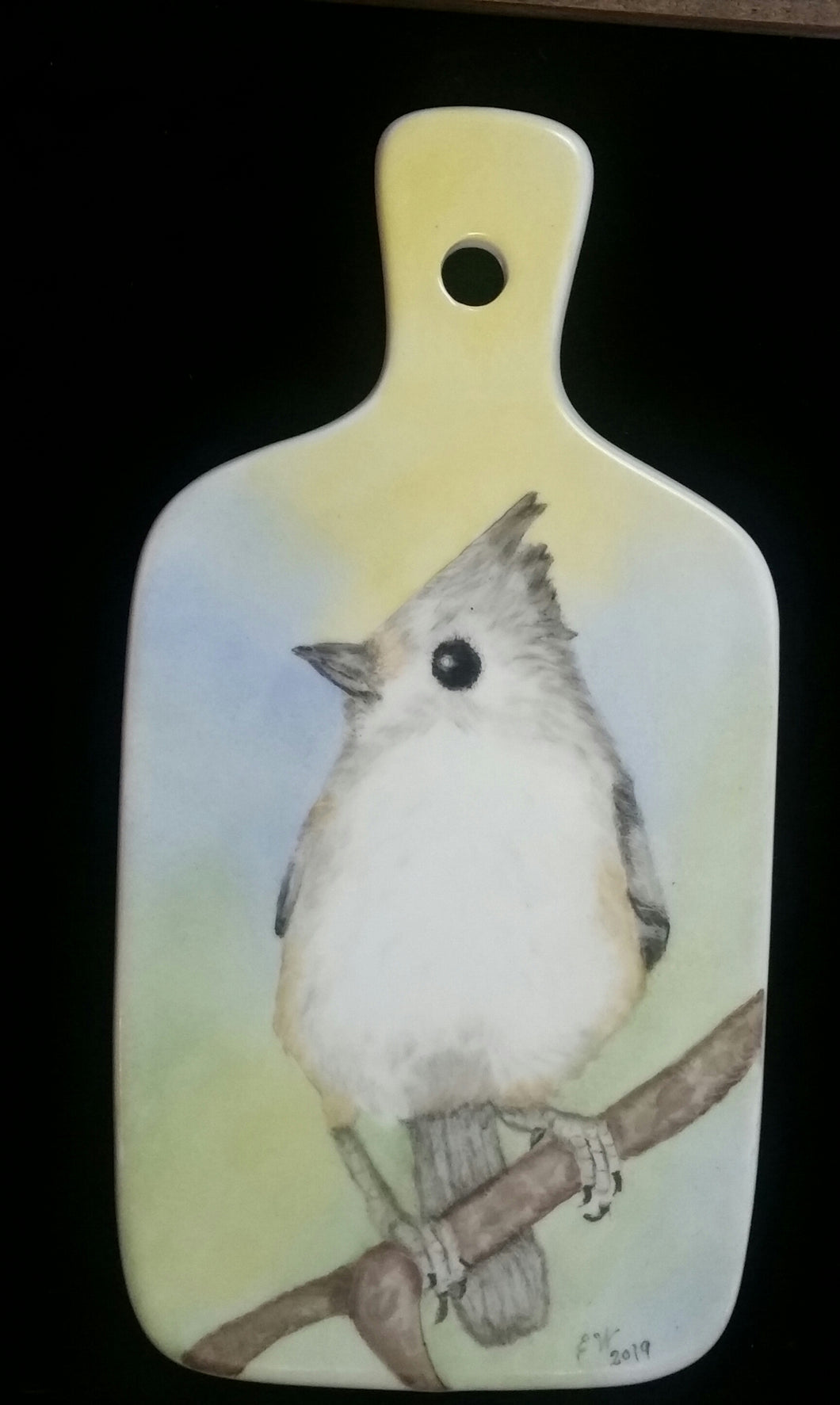 Tufted Titmouse Cheese Board