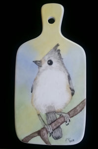 Tufted Titmouse Cheese Board
