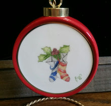 Load image into Gallery viewer, Hand Painted Porcelain Christmas Ornaments
