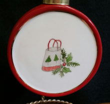 Load image into Gallery viewer, Hand Painted Porcelain Christmas Ornaments