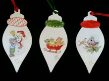 Load image into Gallery viewer, Flat Tear Drop Shaped Ornaments