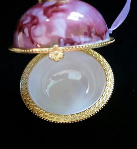 Round Box Ornaments with hinged clasp