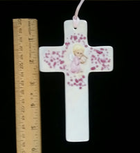 Load image into Gallery viewer, Hand Painted 6 Inch Porcelain Cross