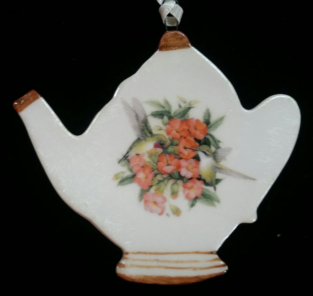 Hand Made Porcelain Tea Pot Ornaments