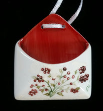 Load image into Gallery viewer, Hand Painted Porcelain Christmas Envelope  Ornament