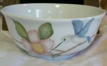 Load image into Gallery viewer, Hummingbirds And Wild Roses Serving Bowl